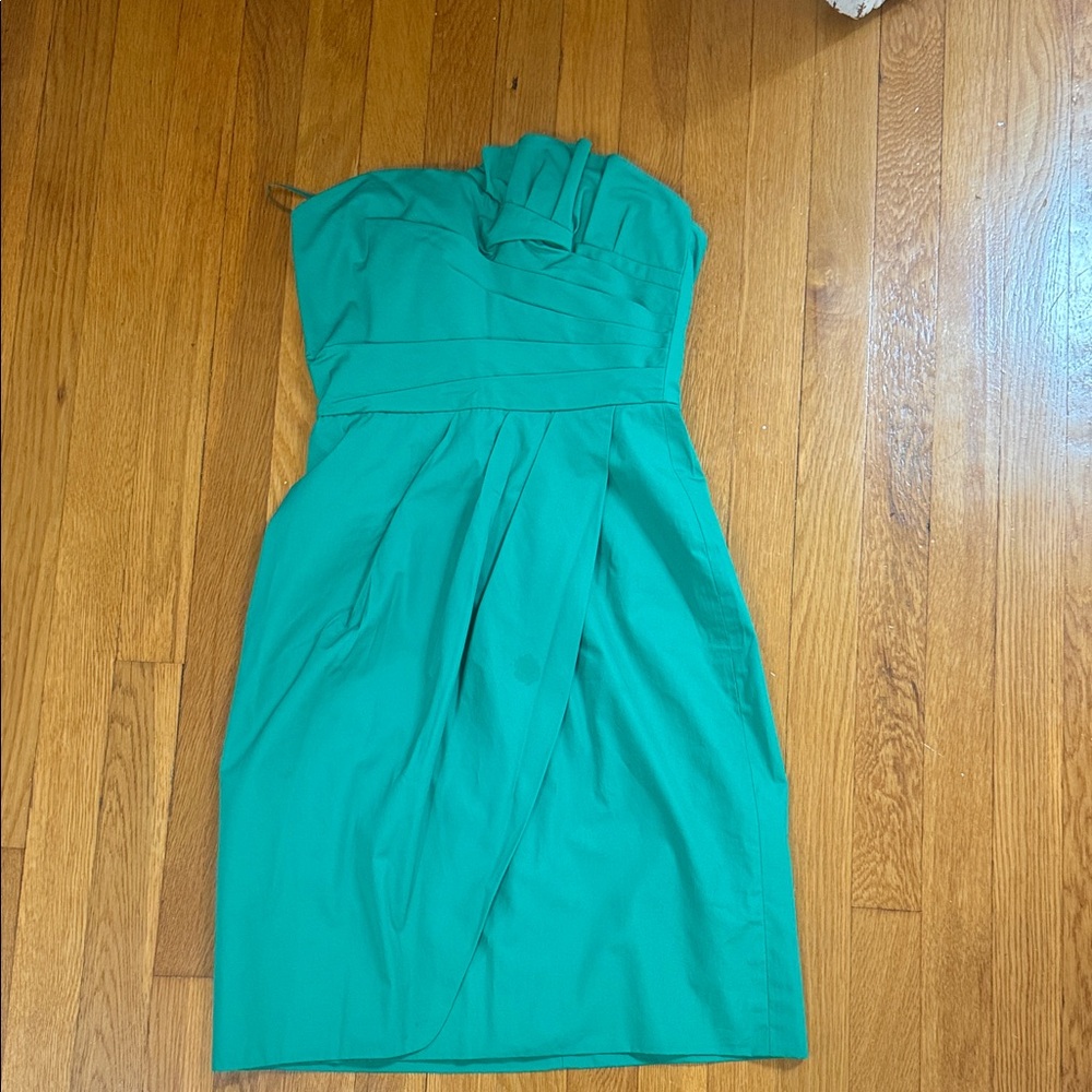 J. Crew Strapless Teal Dress